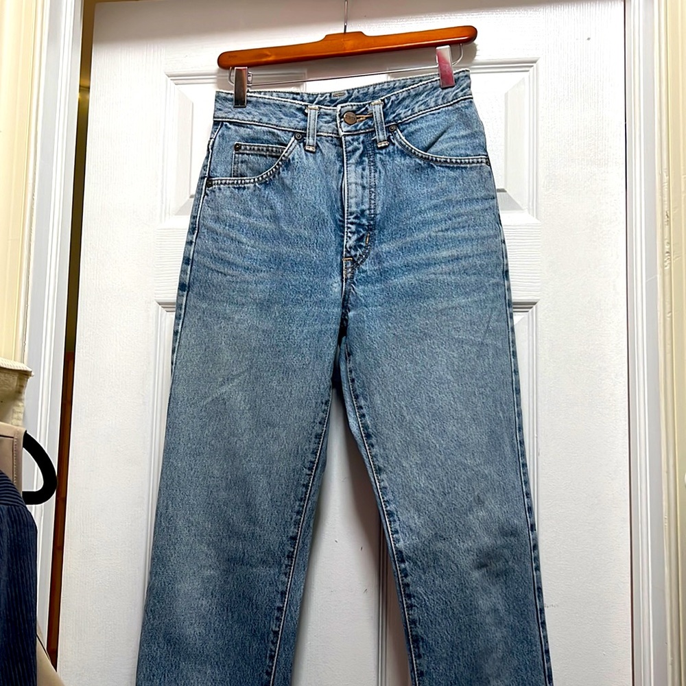EDWIN INTERNATIONAL Jeans Acid Wash Blue,Straight Leg. Advertised 2 fits like 00